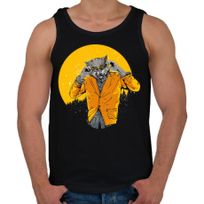 PRINTFASHION Éjjeli szörnyfarkas - Férfi atléta - Fekete