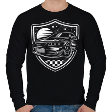 PRINTFASHION Éjszakai futam - Férfi pulóver - Fekete