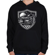 PRINTFASHION Éjszakai futam - Gyerek kapucnis pulóver - Fekete gyerek pulóver, kardigán