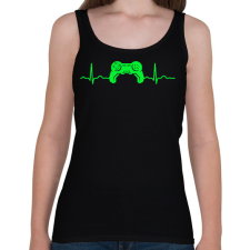 PRINTFASHION EKG gamer - Női atléta - Fekete női trikó
