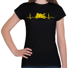 PRINTFASHION EKG moci - Női póló - Fekete