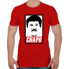 PRINTFASHION El Chapo - Férfi póló - Piros férfi póló