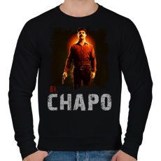 PRINTFASHION el chapo - Férfi pulóver - Fekete
