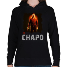 PRINTFASHION el chapo - Női kapucnis pulóver - Fekete női pulóver, kardigán
