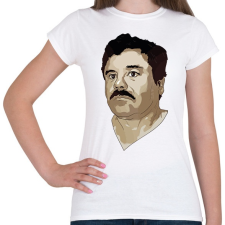 PRINTFASHION El Chapo - Női póló - Fehér női póló
