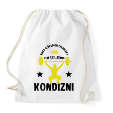 PRINTFASHION El kell mennem kondizni - Sportzsák, Tornazsák - Fehér tornazsák