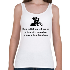 PRINTFASHION el nem végzett munka - Női atléta - Fehér női trikó