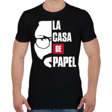 PRINTFASHION El Professor - Férfi póló - Fekete