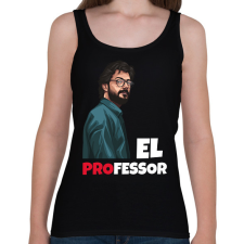 PRINTFASHION El Professor - Női atléta - Fekete női trikó