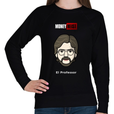 PRINTFASHION El Professor - Női pulóver - Fekete