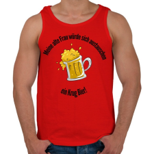 PRINTFASHION elcserélném2 - Férfi atléta - Piros atléta, trikó