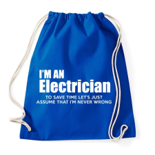 PRINTFASHION ELECTRICIAN - Sportzsák, Tornazsák - Bright royal tornazsák