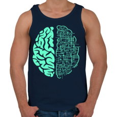 PRINTFASHION Electroagy - Férfi atléta - Sötétkék