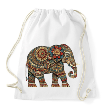 PRINTFASHION Elefánt gond art stílusban - Sportzsák, Tornazsák - Fehér tornazsák