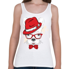 PRINTFASHION Elegant Bulldog - Női atléta - Fehér