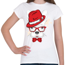 PRINTFASHION Elegant Bulldog - Női póló - Fehér