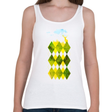 PRINTFASHION Elegant forest - Női atléta - Fehér