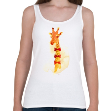 PRINTFASHION Elegant giraffe - Női atléta - Fehér női trikó