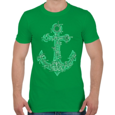 PRINTFASHION Elektrohorgony - Férfi póló - Zöld