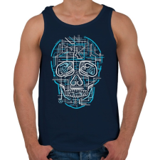 PRINTFASHION Elektrokoponya - Férfi atléta - Sötétkék atléta, trikó