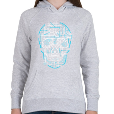 PRINTFASHION Elektrokoponya - Női kapucnis pulóver - Sport szürke