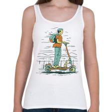 PRINTFASHION Elektromos roller - Női atléta - Fehér női trikó