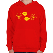 PRINTFASHION ELEKTRON - Gyerek kapucnis pulóver - Piros gyerek pulóver, kardigán