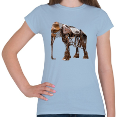 PRINTFASHION Elephant - Női póló - Világoskék