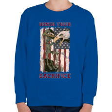 PRINTFASHION Elesett katona - Gyerek pulóver - Királykék