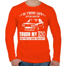 PRINTFASHION Élet a halál után - Férfi hosszú ujjú póló - Narancs férfi póló