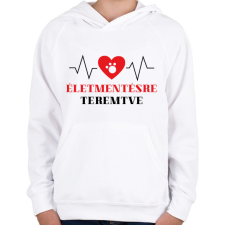 PRINTFASHION Életmentésre teremtve - Állatorvos - Gyerek kapucnis pulóver - Fehér gyerek pulóver, kardigán