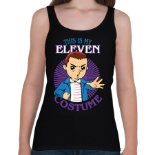 PRINTFASHION Eleven costume - Női atléta - Fekete női trikó