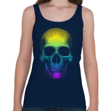 PRINTFASHION Eleven koponya - Női atléta - Sötétkék női trikó