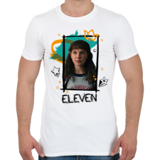 PRINTFASHION Eleven - Stranger Things - Férfi póló - Fehér férfi póló