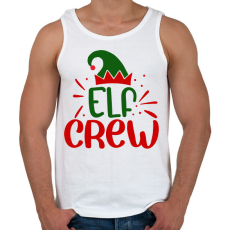 PRINTFASHION Elf crew - Férfi atléta - Fehér