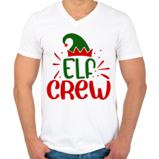 PRINTFASHION Elf crew - Férfi V-nyakú póló - Fehér férfi póló