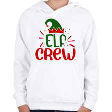 PRINTFASHION Elf crew - Gyerek kapucnis pulóver - Fehér gyerek pulóver, kardigán