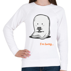 PRINTFASHION Elfoglalt... - Női pulóver - Fehér