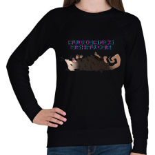 PRINTFASHION Elkerülő magatartás - Női pulóver - Fekete női pulóver, kardigán
