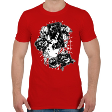 PRINTFASHION Elkötelezett - Férfi póló - Piros férfi póló