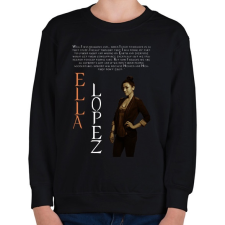 PRINTFASHION ELLA LOPEZ - Gyerek pulóver - Fekete gyerek pulóver, kardigán