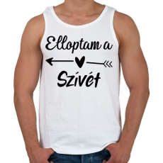 PRINTFASHION Elloptam a szívét - páros 1 - Férfi atléta - Fehér
