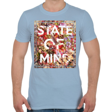 PRINTFASHION Elmeállapot - Férfi póló - Világoskék