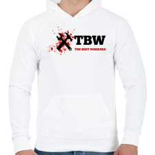 PRINTFASHION Élmunkások  - Férfi kapucnis pulóver - Fehér férfi pulóver, kardigán