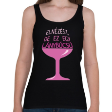 PRINTFASHION Elnézést, de ez egy lánybúcsú - Női atléta - Fekete