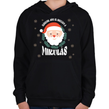 PRINTFASHION Először jön el hozzám - Gyerek kapucnis pulóver - Fekete gyerek pulóver, kardigán
