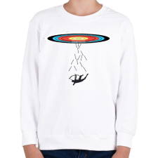 PRINTFASHION Elrabolt íjász - Gyerek pulóver - Fehér gyerek pulóver, kardigán