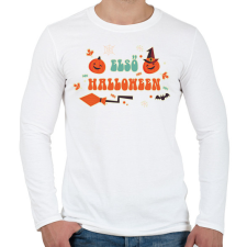 PRINTFASHION Első Halloween - Férfi hosszú ujjú póló - Fehér férfi póló