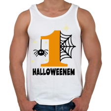 PRINTFASHION Első Halloweenem - Férfi atléta - Fehér atléta, trikó