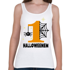 PRINTFASHION Első Halloweenem - Női atléta - Fehér női trikó